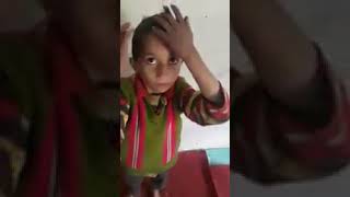 Cute Kashmiri Kid giving explanation to his teacher for not coming school  #kashmir #srinagar
