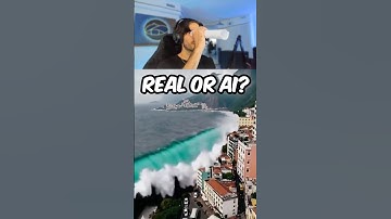 Is this wave Real or Ai? #reaction #ai #real #streamer