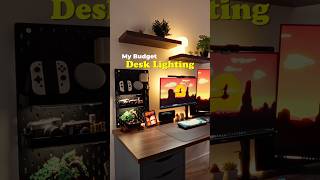 Desk lighting on a budget! #desksetup #deskdecor #ikeadesk