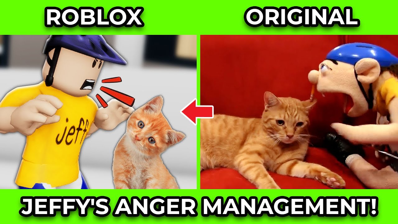 SML Movie vs SML ROBLOX: Jeffy's Anger Management ! Side by Side
