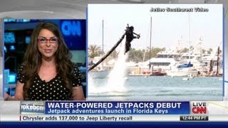 Tech expert tries futuristic jetpack