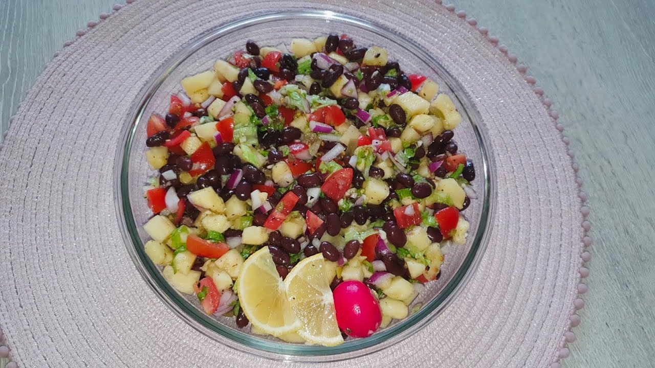 Black Beans & Pineapple Salad Black Beans Salad Hiras Kitchen YouTube
