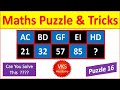 Can you Solve this Math Puzzle | Maths Puzzles with Answers| Logic Puzzle |Tricky Puzzle vks Part 16