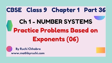 Laws of Exponents- More Practice Questions|Chapter 1| Class 9 (useful for all classes)|Ruchi Chhabra