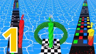 Jogando COLOR STACK SURFER | level 1-5 | Gameplay screenshot 5