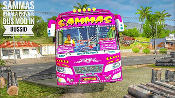 SAMMAS Kerala Private Bus Mod In Bus Simulator Indonesia - Bussid Bus Mod - Bussid Car Mod - Bussid