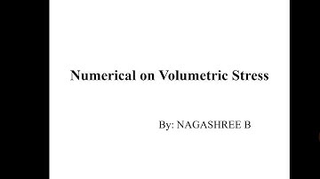 Problems on Volumetric Strain