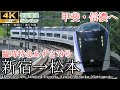 【4K車窓(側面展望)】臨時特急あずさ79号 新宿→松本 全区間