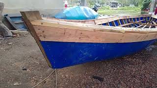 Perahu drum plastik muatan Buah Sawit