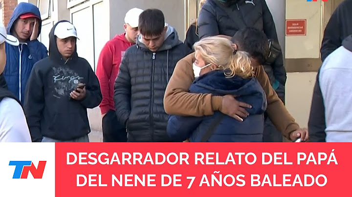 El desgarrador relato del papá del nene de 7 años baleado por un policía: "Thiago está peleando"