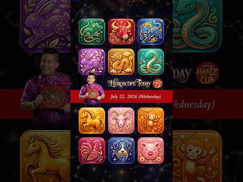 Horoscope Today by Master Hanz Cua | 22 July 2026