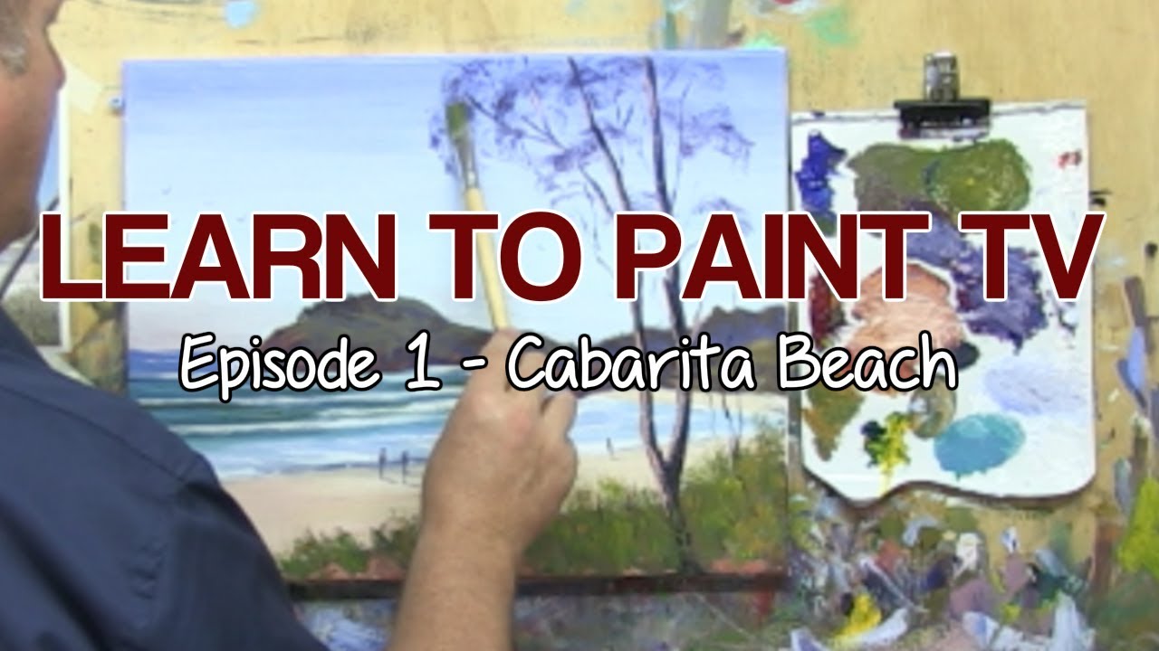 Learn To Paint TV E1 "Cabarita Beach" Acrylic Painting Tutorial For Beginners