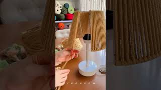 DIY. Do it yourself .. how to make macrame lampshade ..