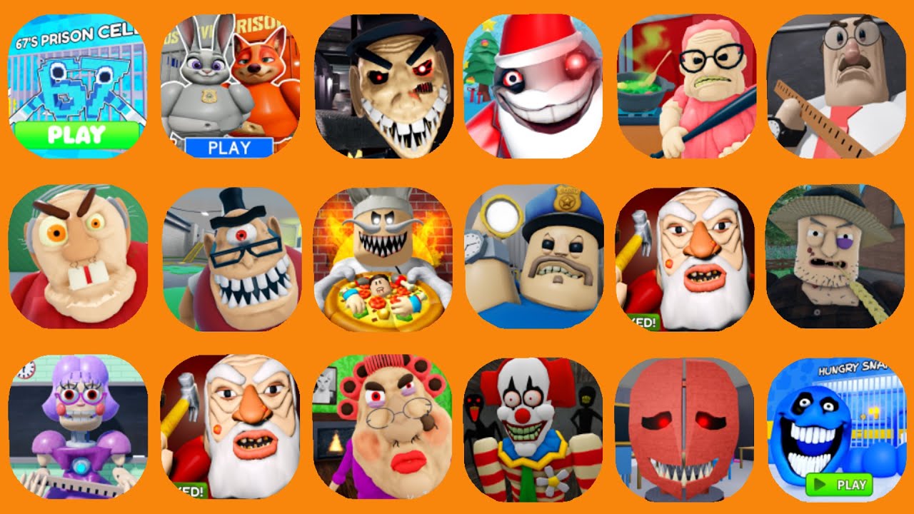 ROBLOX ESCAPE THE CARNIVAL OF TERROR NIGHTMARE PAPA PIZZAS SCARY PIZZERIA OBBY NEW BARRYS PRISON RUN