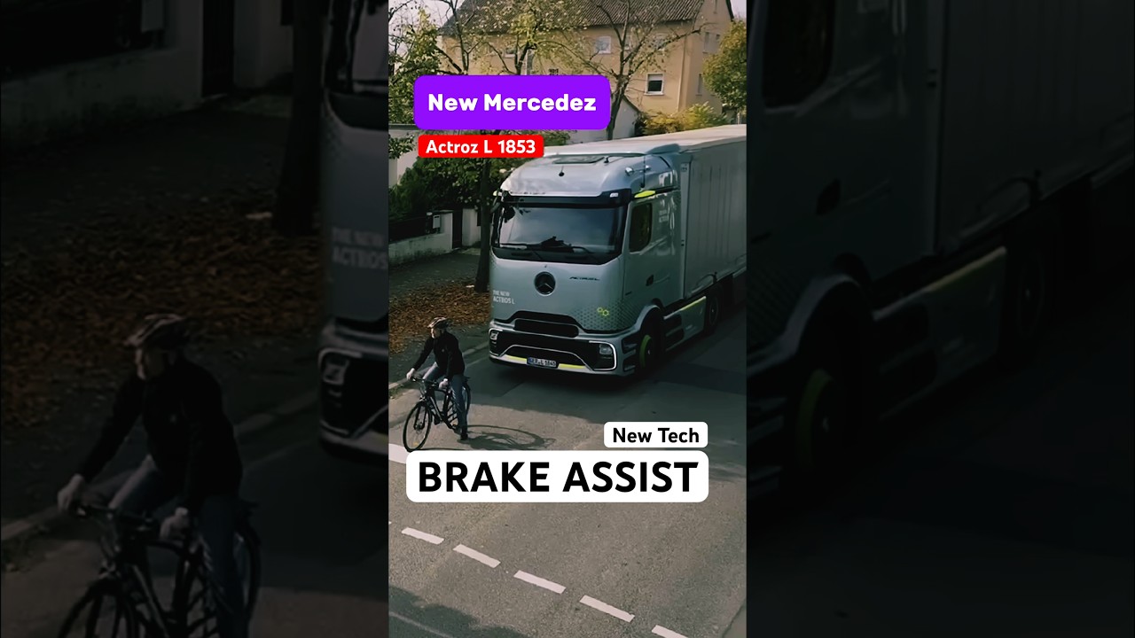 mercedez actros l and brake assist technology // future truck #trailer #truck