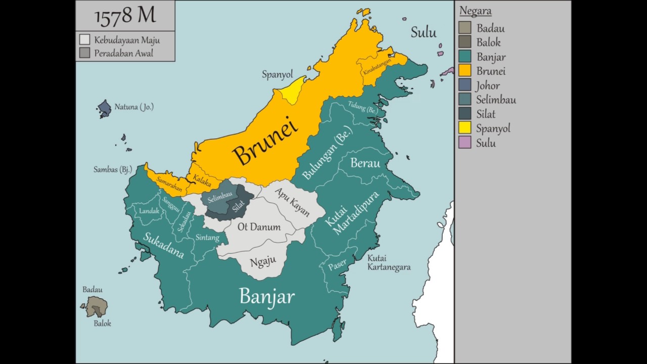 Sejarah Kalimantan  Borneo 45000 SM   2017 M