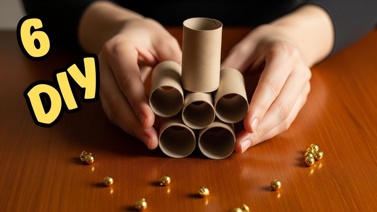 Amazing Craft Ideas from Paper Rolls and Beads! 6 Reuse DIY Decorations ♻️ Easy Handmade Project