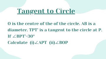 AB is a diameter. TPT’ is a tangent to the circle at P. If ∠BPT’=30° | Calculate  (i)∠APT  (ii)∠BOP