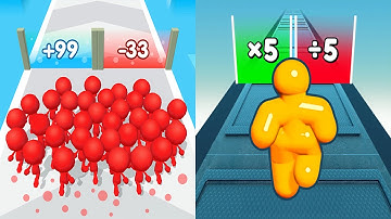 Satisfying Mobile Games Play 9999 Tiktok Games Count Masters VS Tall Man Run