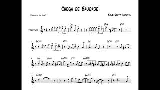 Video thumbnail of "Scott Hamilton plays :Chega De Saudade (Solo Transcription)"