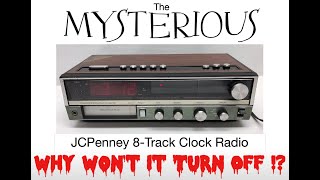 What!? An Electronic Calendar in a Vintage JCPenney 8 track clock radio Review Repair Model 680-3740