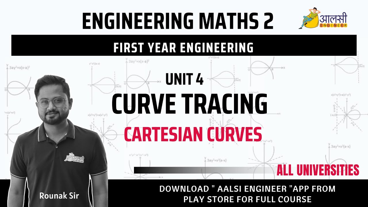 Engineering Maths 2 | Curve Tracing |Cartesian Curves | Basics | 
