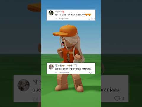 AHORA MI TREND CON MI AVATAR NARANJAAA 🧡 #roblox