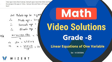 Math Linear Equations of One Variable Video Lessons for Grade 8 - Set 1612855846