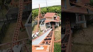AWESOME Chinese Family Roller Coaster 🔙 #shorts #rollercoaster