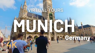 MUNICH / MÜNCHEN Marienplatz เดินทัวร์ชมรอบๆเมืองประเทศเยอรมนี วิดีโอ 4K