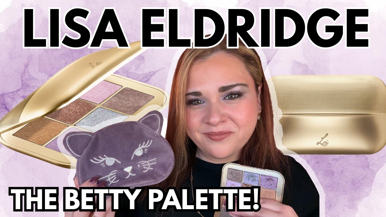 NEW Lisa Eldridge Betty Eyeshadow Palette Review Swatches and Demo!! The Purfect Purple Palette? 