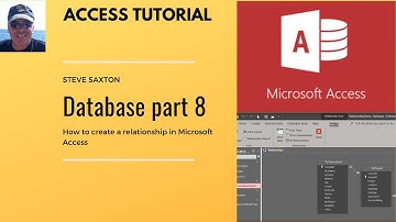 How to create a Database part 8, how to create a relationship between tables in Microsoft Access