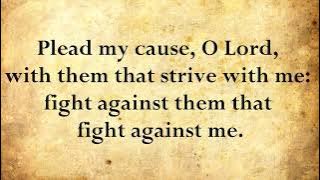 Psalm 35 - Fight against them that fight against me - KJV with words