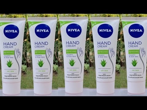 NIVEA hand cream refreshing glycerin & aloe vera for dry skin review | RARA | affordable hand cream