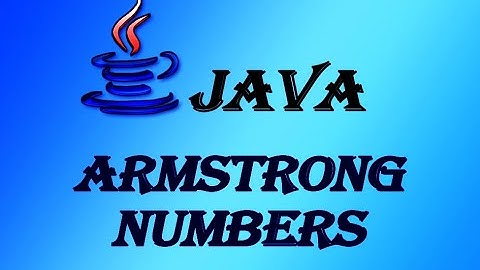 Armstrong Number in Java  | தமிழ்