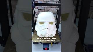 Imprimí un  casco de Stormtrooper en tamaño real con la Anycubic Kobra 2 Plus #impresion3d