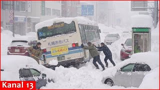 Heavy Snowfall Recorded In Aomori, Northern Japan