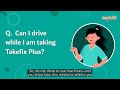 Faq  can i drive while i am taking takefix plus