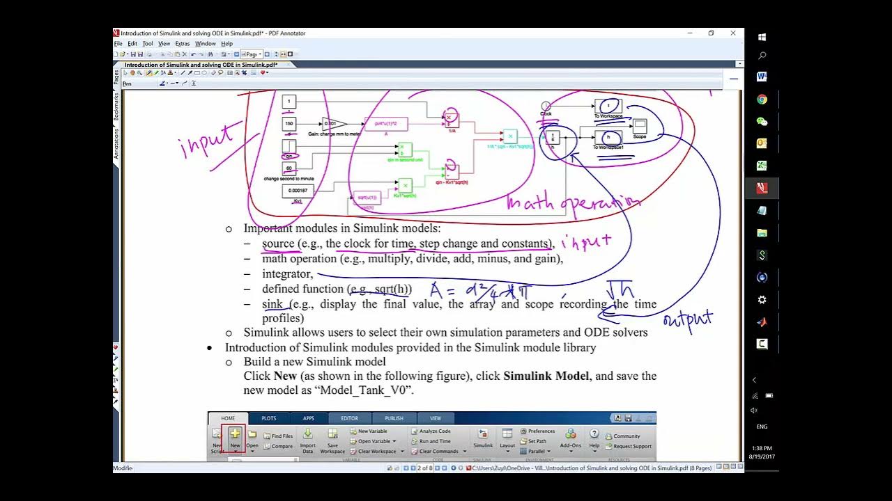 Module 12 Introduction of Simulink and solving ODE models (MATLAB ...