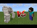 Buffed Iron Golem vs Herobrine - Minecraft