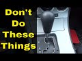 4 Things You Should NEVER Do In An Automatic Car