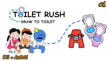 Walkthrough Toilet Rush: Draw to Toilet Gameplay ( iOS, Android )