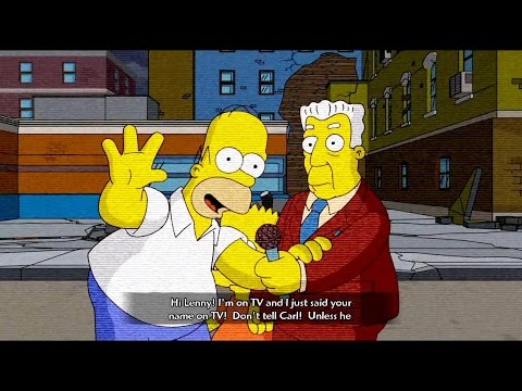 The Simpsons Game Walkthrough Part 8 - Shadow of the Colossal Donut [HD 1080p] (Xbox360)