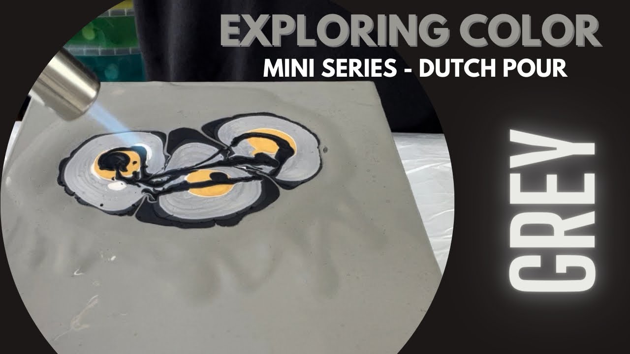 Elegant and Stylish Grey - Dutch Pour - Acrylic Pouring Fluid Art - Got ...