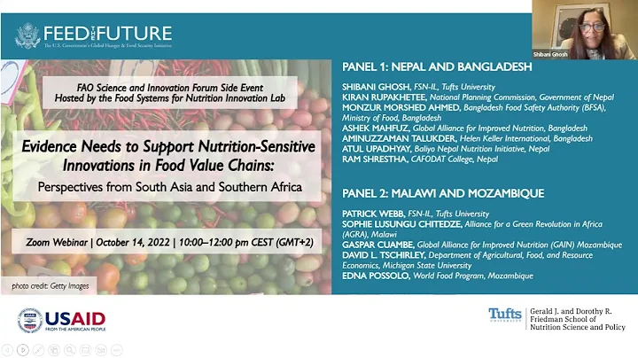FSNIL Webinar I Evidence Needs to Support Nutrition-Sensitive Innovations in Food Value Chains