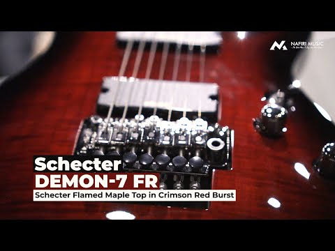 Schecter Demon-7 FR Crimson Red Brust