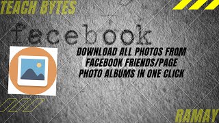 How To Download All Photos from Facebook Friends/Page Photo Albums in one click screenshot 2