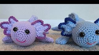 Crochet Adorable Amigurumi Axolotl Part 2 of 3 video tutorial DIY How To