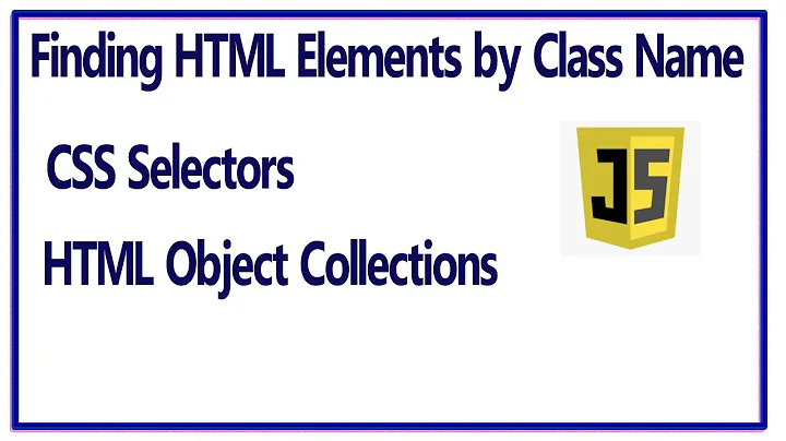 Finding HTML Elements by Class Name