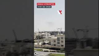 Smoke Hangs Over Abu Dhabi After Iranian Missile Intercepted Over UAE Capital | VERTEX